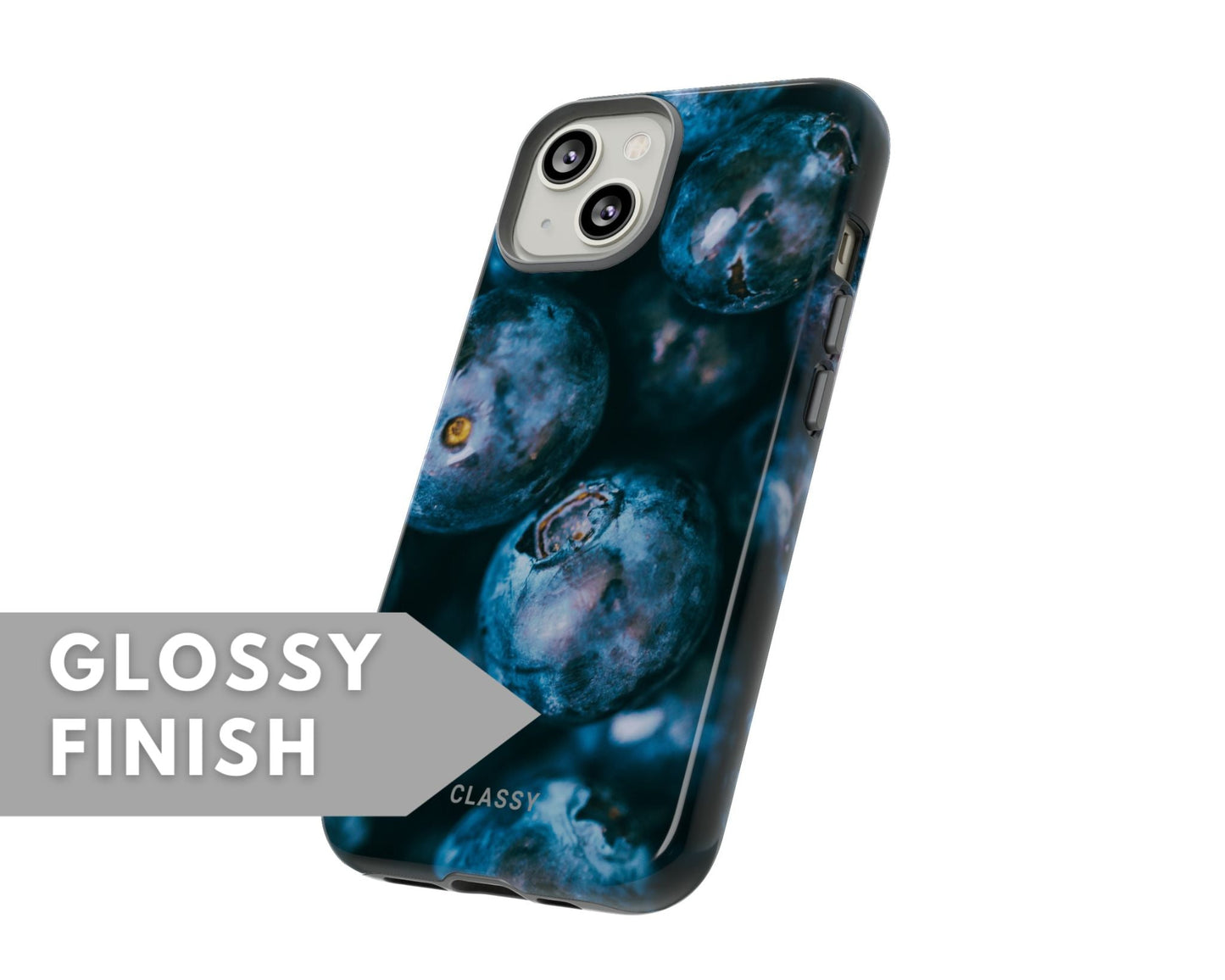 Blueberries Tough Case - Classy Cases - Phone Case - iPhone 15 - Glossy -