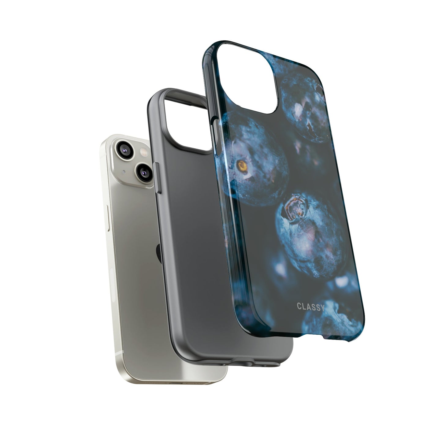Blueberries Tough Case - Classy Cases - Phone Case - iPhone 15 - Glossy -