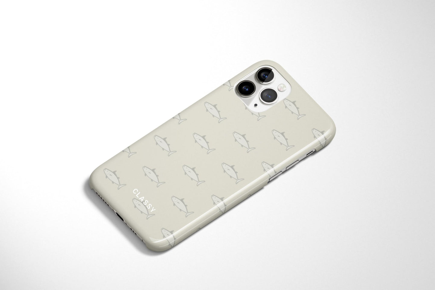 Brown Retro Fish Snap Case - Classy Cases - Phone Case - iPhone 14 - Glossy -
