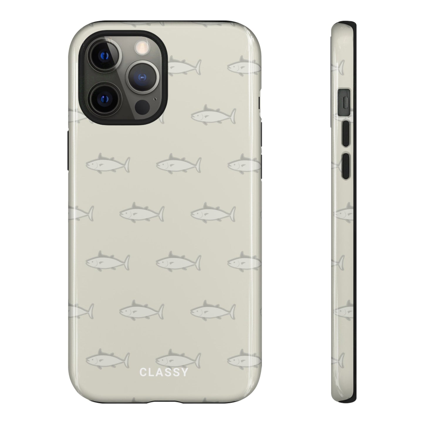 Brown Retro Fish Tough Case - Classy Cases - Phone Case - iPhone 14 - Glossy -