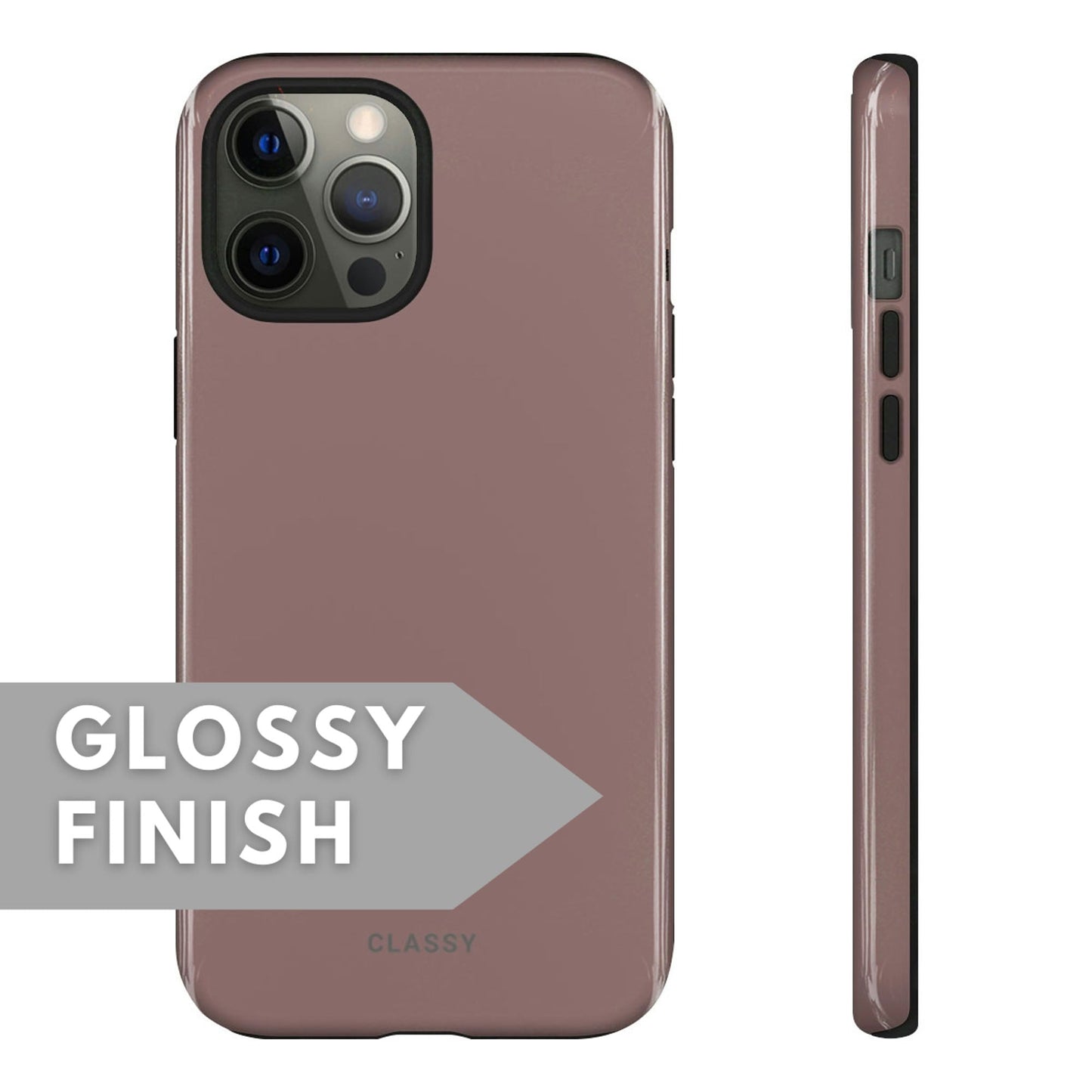 Brown Tough Case - Classy Cases - Phone Case - Samsung Galaxy S22 - Glossy -