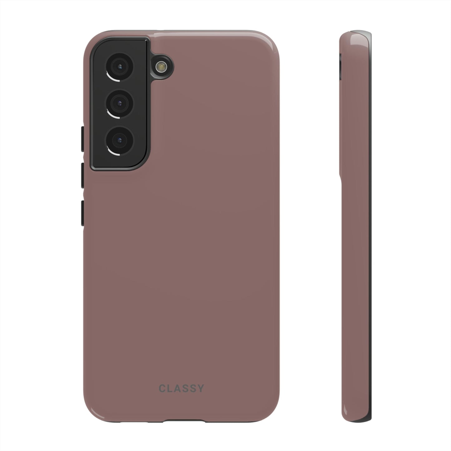 Brown Tough Case - Classy Cases - Phone Case - Samsung Galaxy S22 - Glossy -