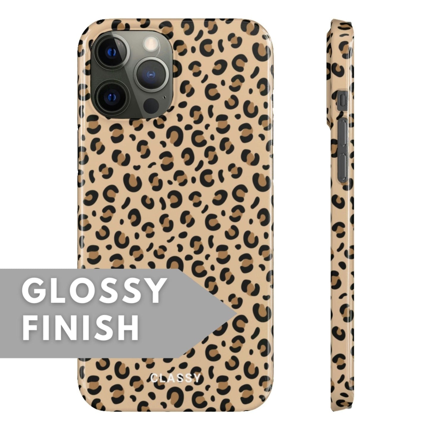 Cheetah Print Snap Case - Classy Cases - Phone Case - iPhone 14 - Glossy -