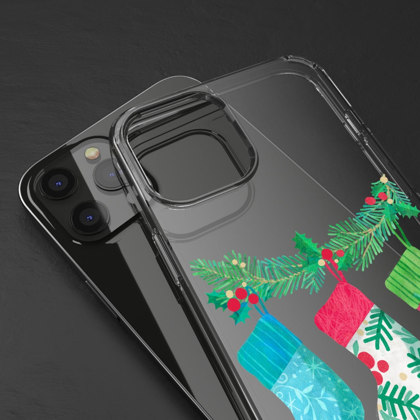 Christmas Clear Case - Classy Cases - Phone Case - iPhone 12 Pro Max - With gift packaging -