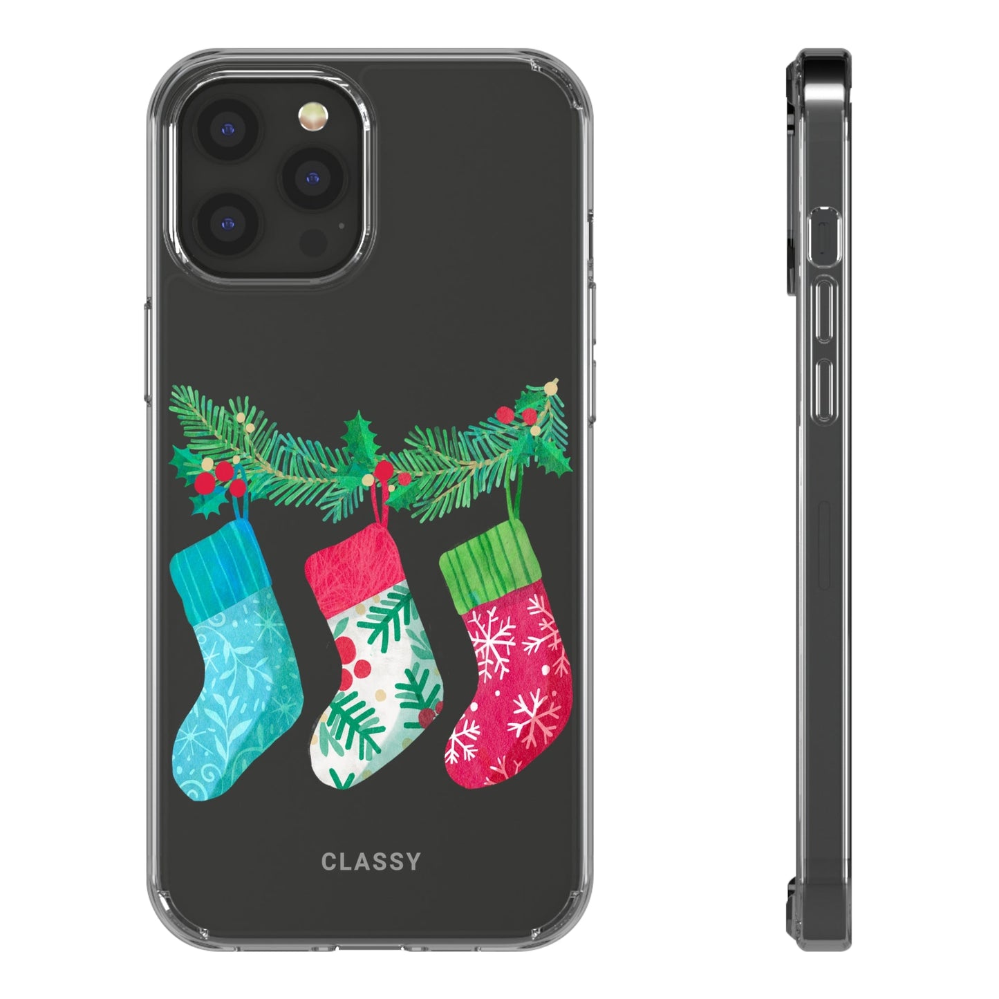 Christmas Clear Case - Classy Cases - Phone Case - iPhone 12 Pro Max - With gift packaging -