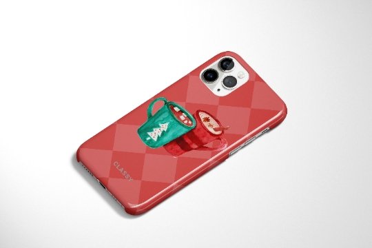 Christmas Snap Case with Mugs - Classy Cases - Phone Case - iPhone 12 Pro Max - Glossy -