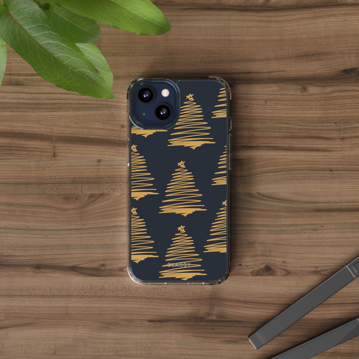 Christmas Trees Clear Case - Classy Cases - Phone Case - iPhone 13 - With gift packaging -