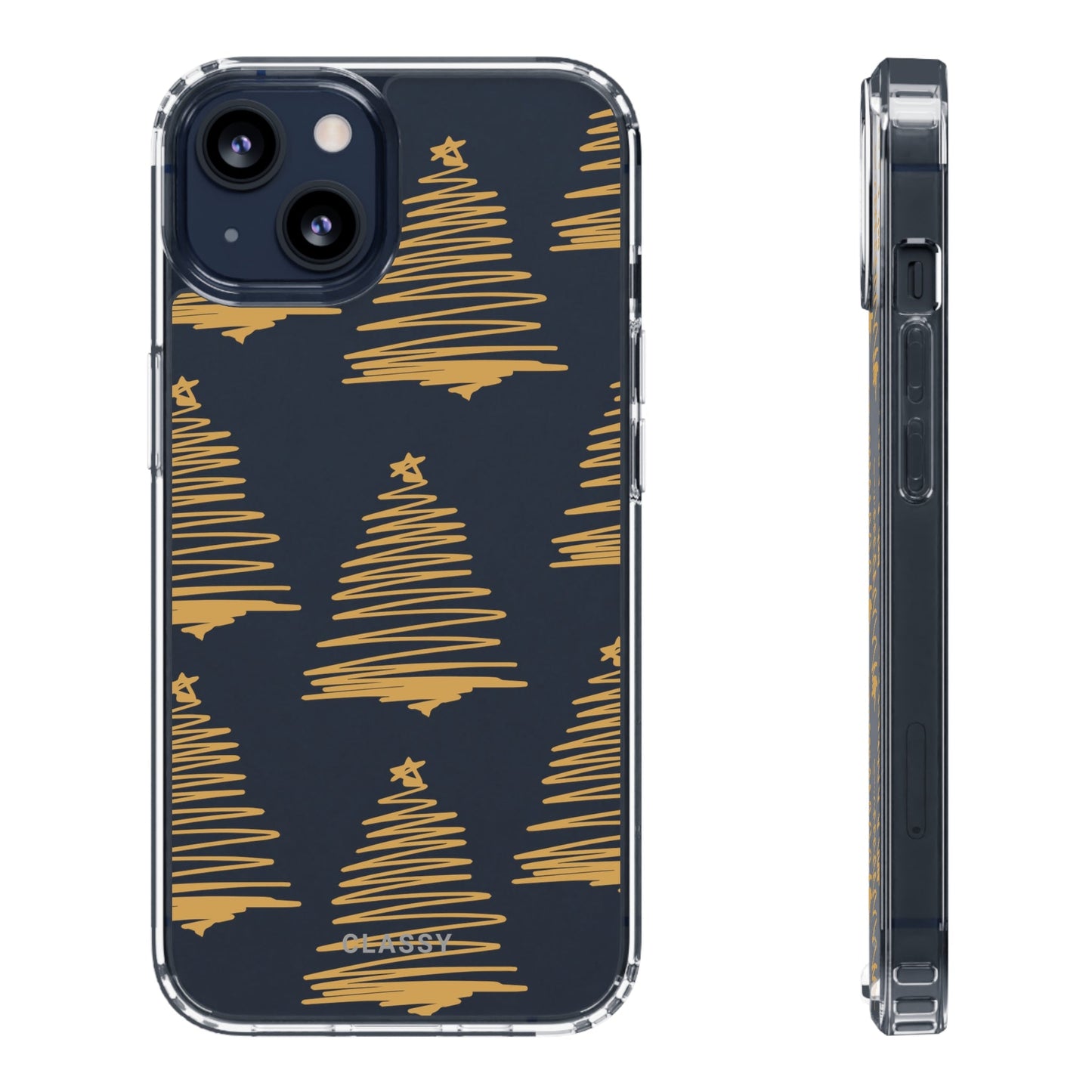 Christmas Trees Clear Case - Classy Cases - Phone Case - iPhone 13 - With gift packaging -