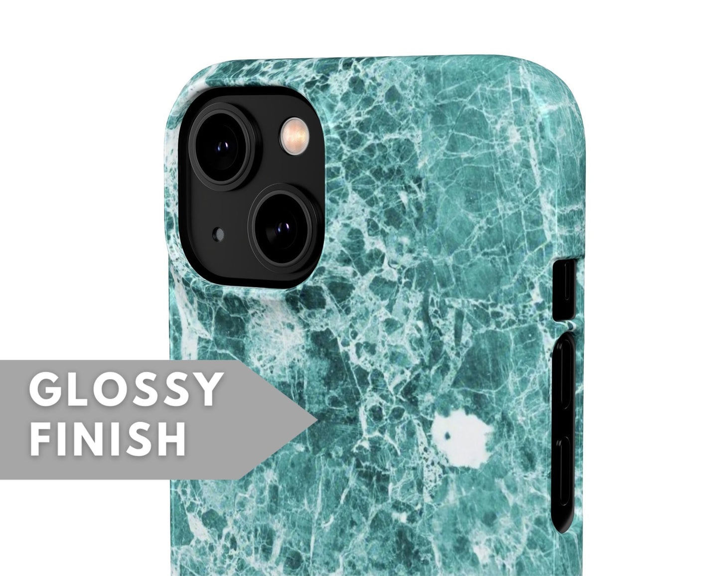 Cian Blue Marble Snap Case - Classy Cases - Phone Case - iPhone 14 - Glossy -