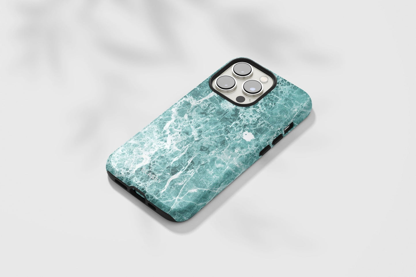 Cian Blue Marble Tough Case - Classy Cases - Phone Case - iPhone 15 - Glossy -