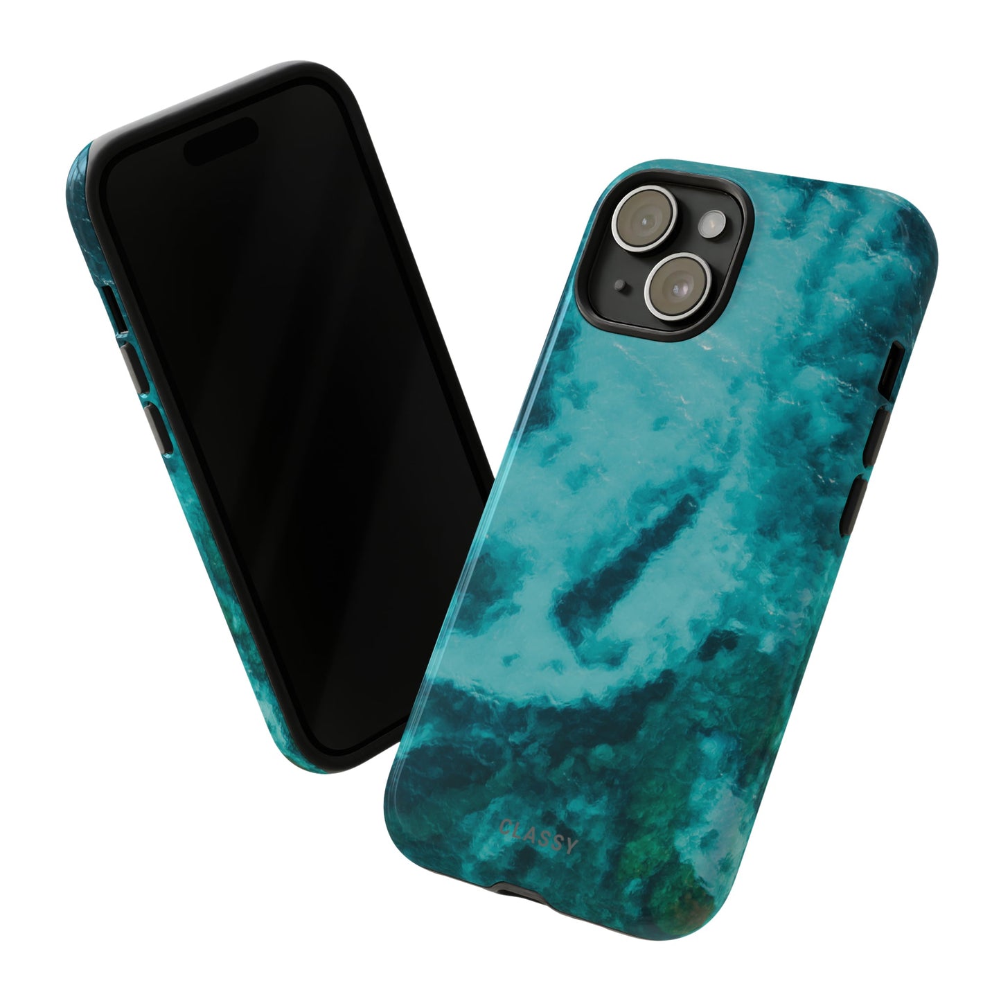 Cian Blue Ocean Tough Case - Classy Cases - Phone Case - iPhone 15 - Glossy -