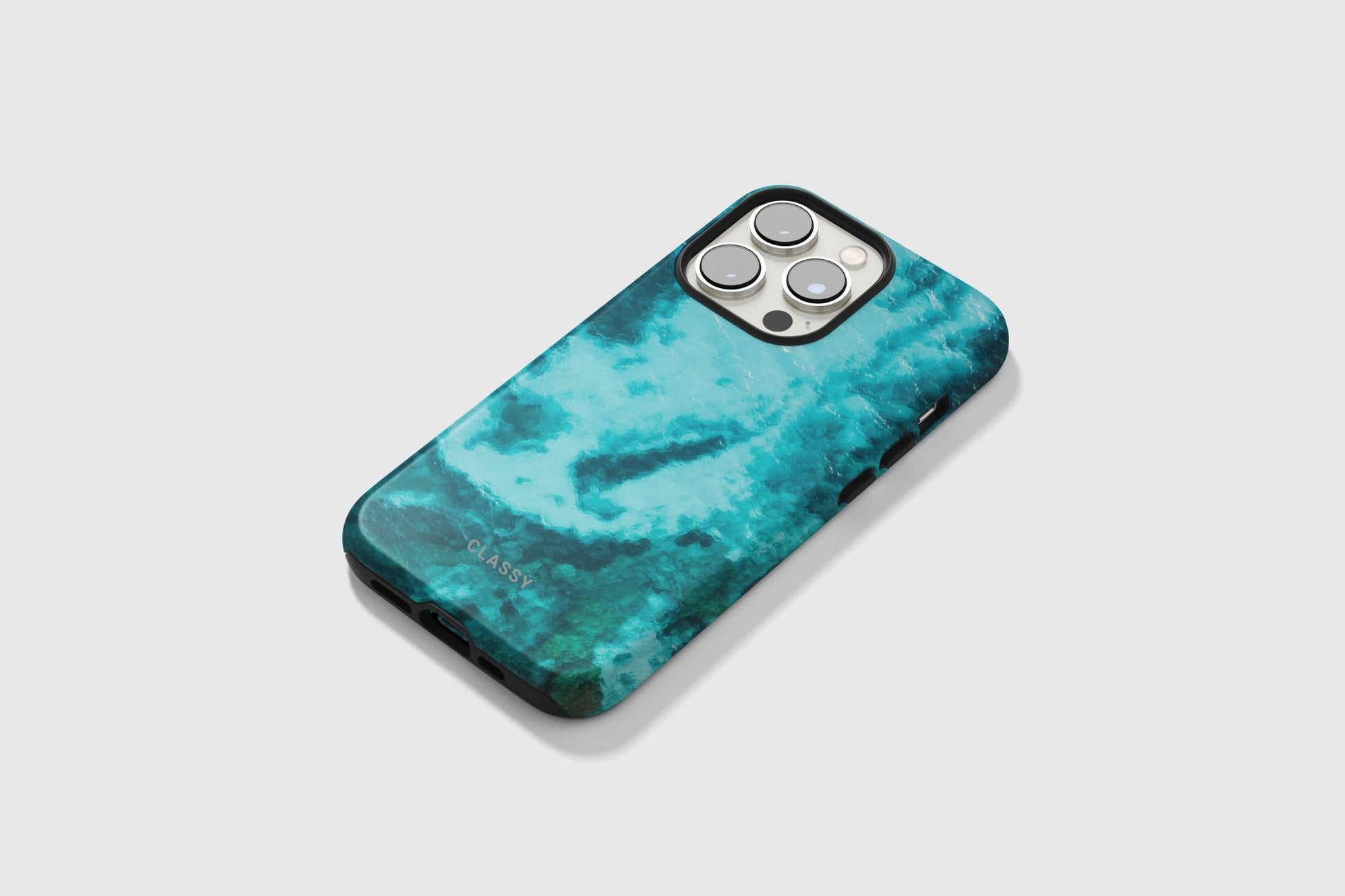 Cian Blue Ocean Tough Case - Classy Cases - Phone Case - iPhone 15 - Glossy -