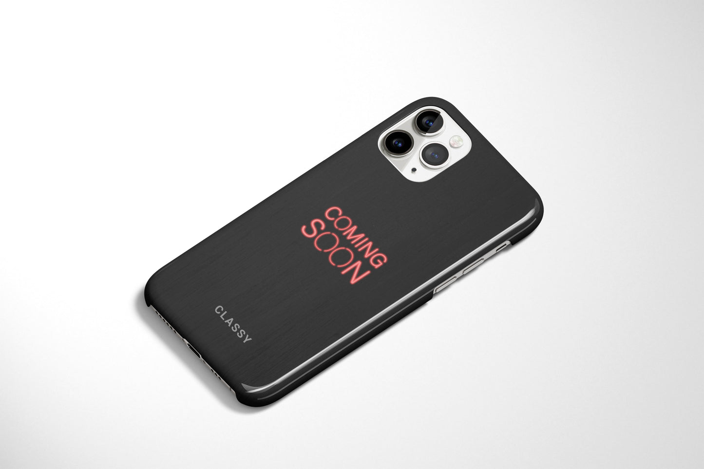 Coming Soon Black Snap Case - Classy Cases - Phone Case - iPhone 12 Pro Max - Glossy -