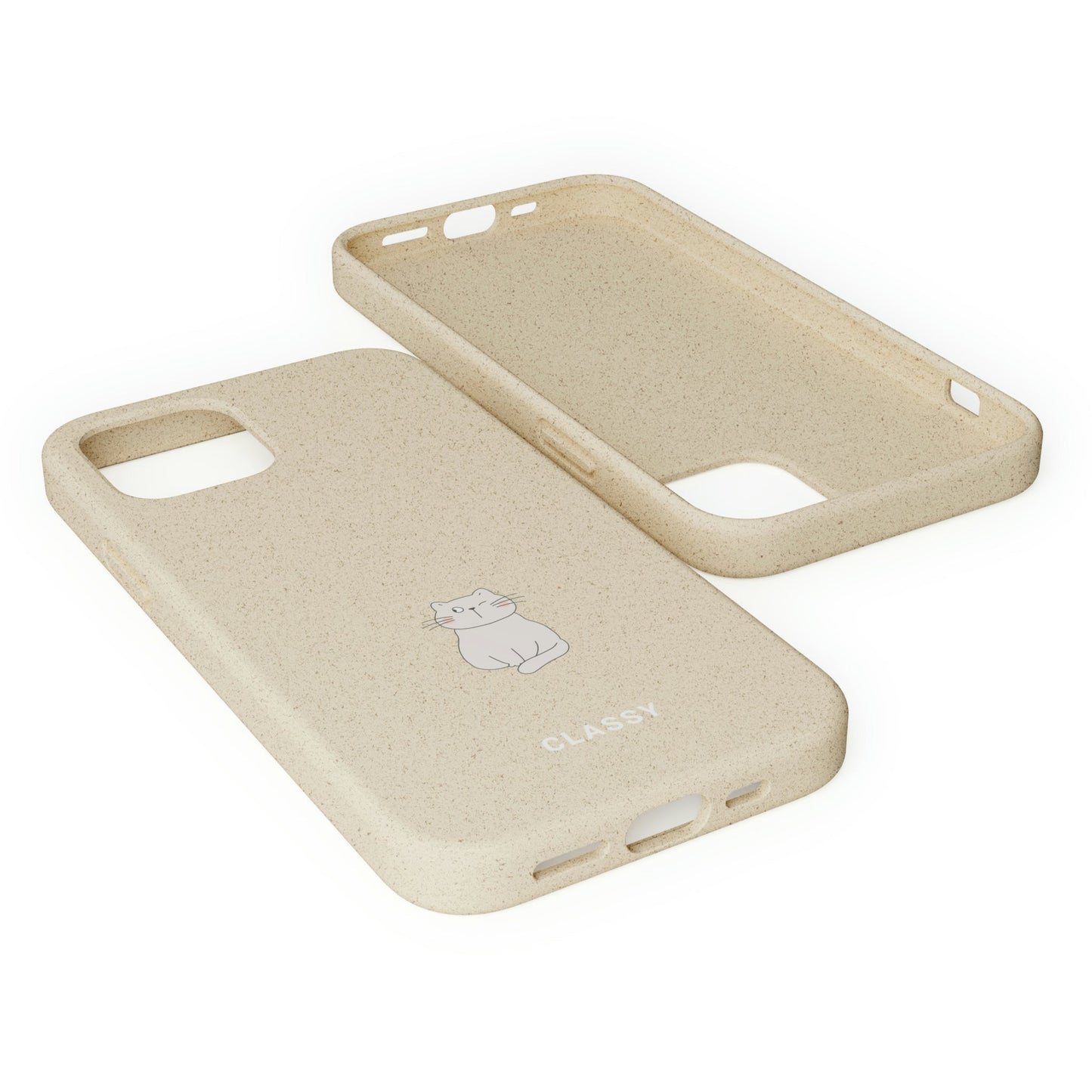 Couple Cat Biodegradable Case - Classy Cases - Phone Case - iPhone 12 Pro Max with gift packaging - -