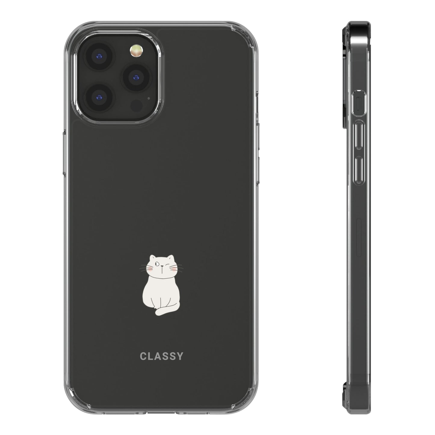 Couple Cat Clear Case - Classy Cases - Phone Case - iPhone 12 Pro Max - With gift packaging -