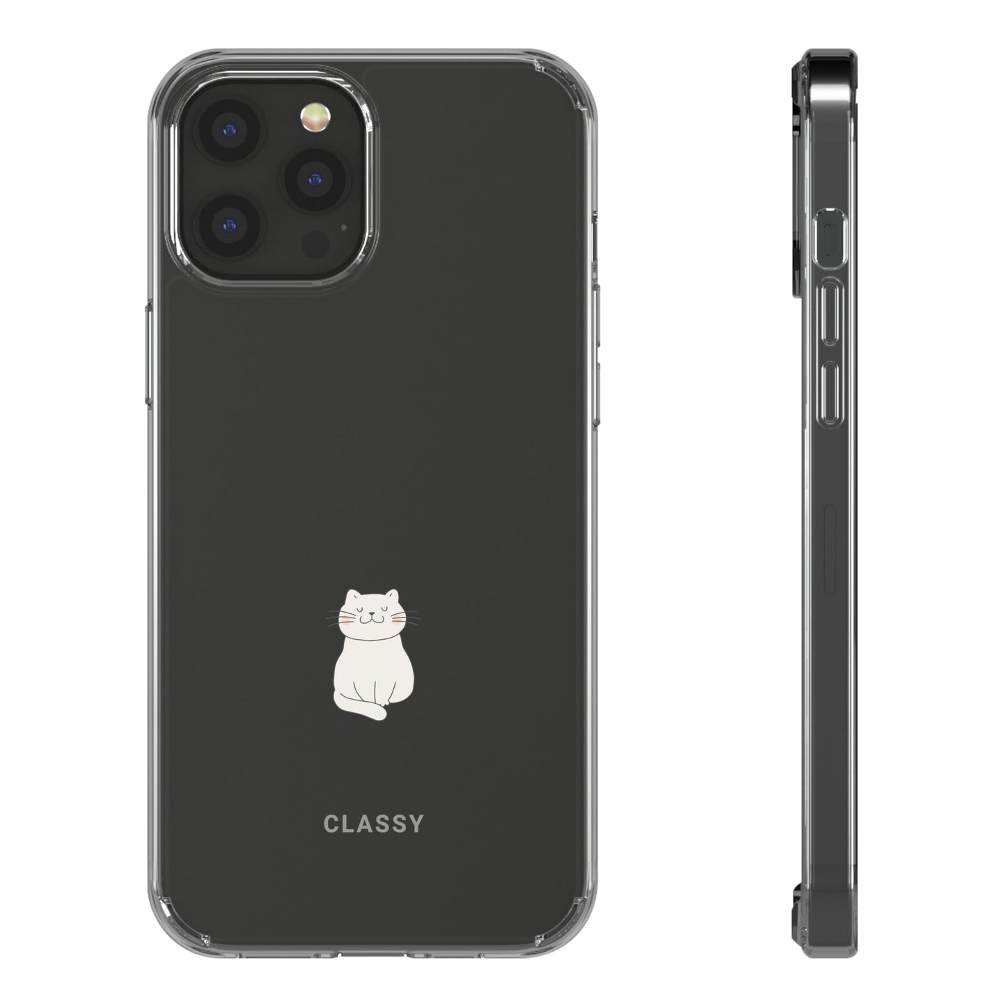 Couple Cat Clear Case - Classy Cases - Phone Case - iPhone 12 Pro Max - With gift packaging -