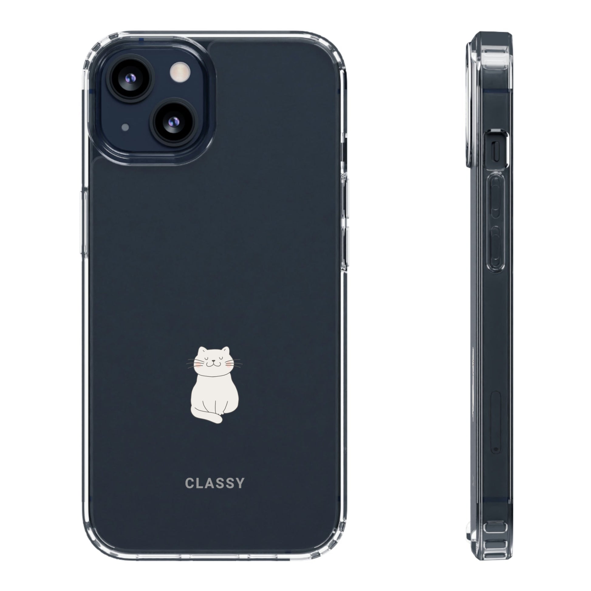 Couple Cat Clear Case - Classy Cases