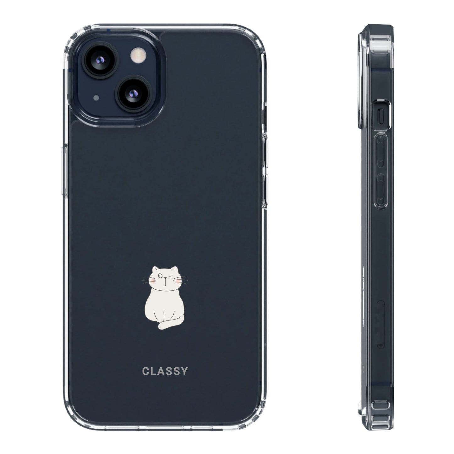 Couple Cat Clear Case - Classy Cases - Phone Case - iPhone 13 - With gift packaging -