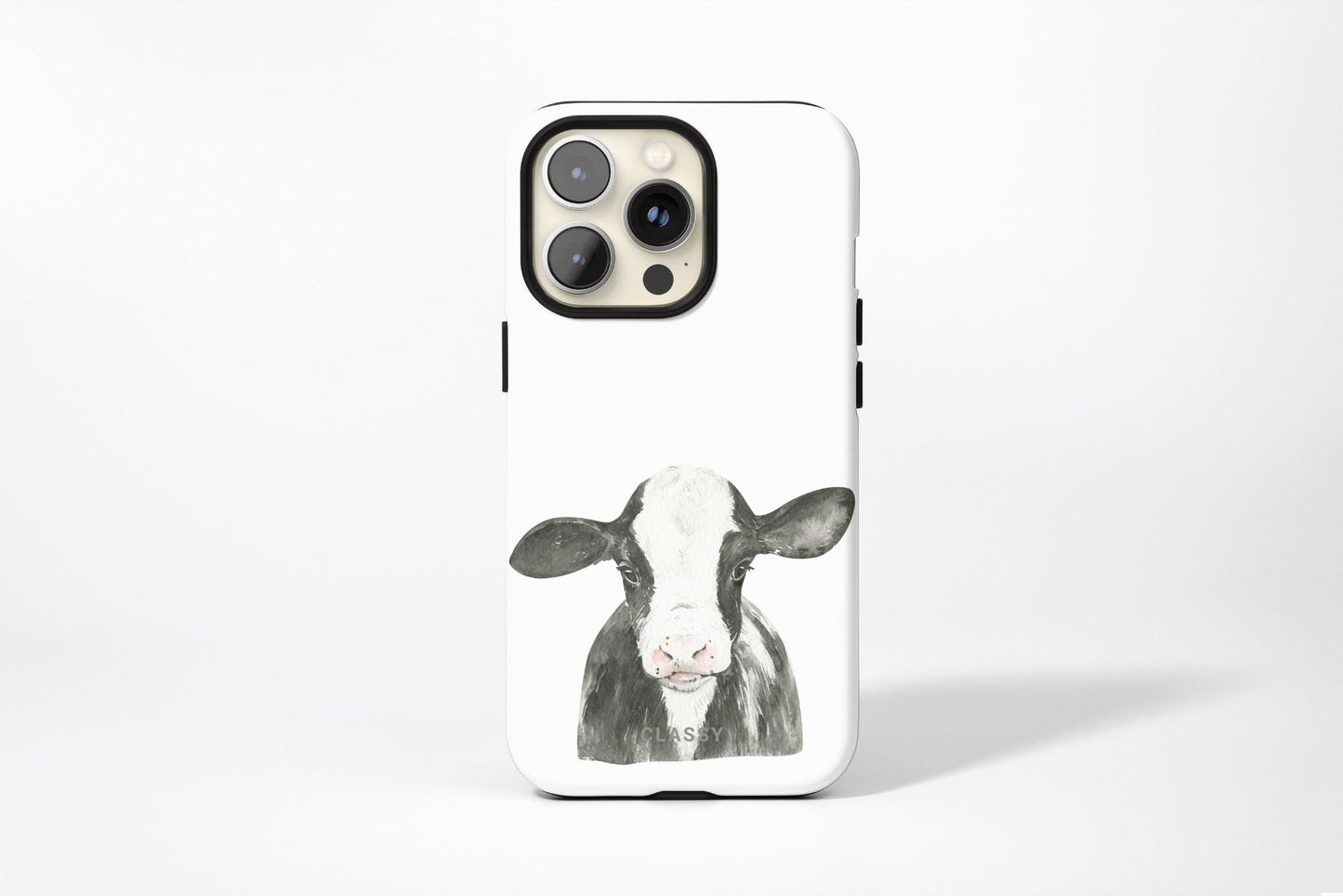 Cow Tough Case - Classy Cases - Phone Case - iPhone 14 - Glossy -