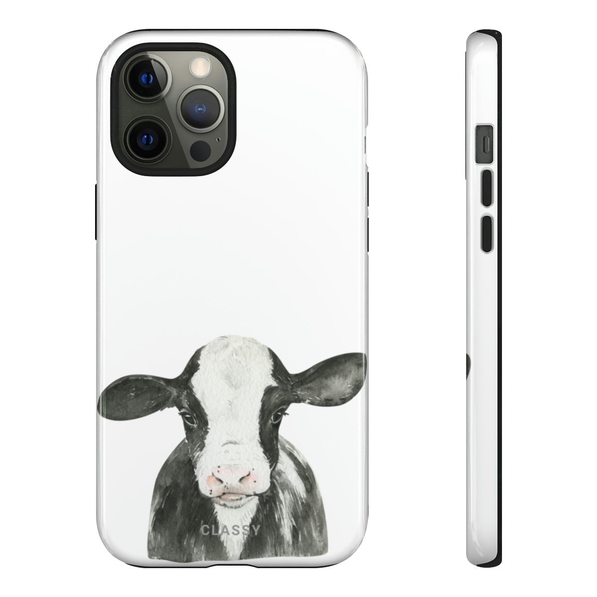 Cow Tough Case - Classy Cases - Phone Case - iPhone 14 - Glossy -