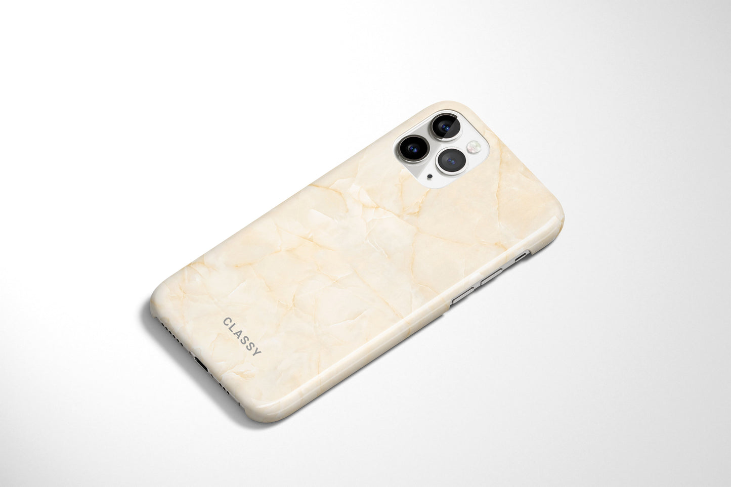 Cream Marble Snap Case - Classy Cases - Phone Case - iPhone 12 Pro Max - Glossy -