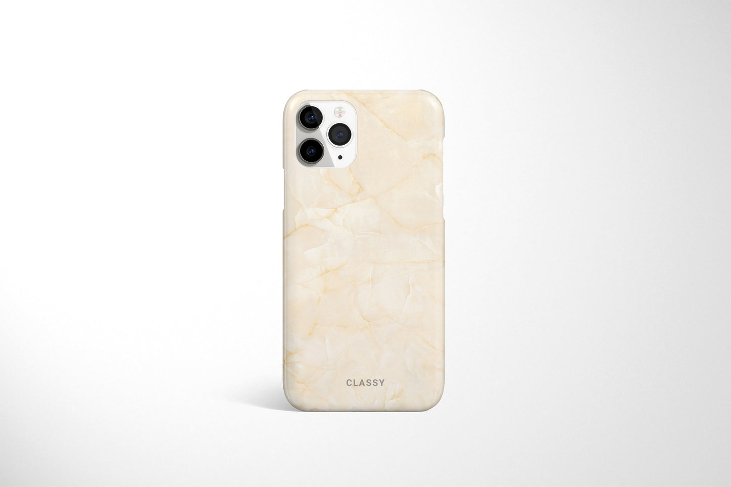 Cream Marble Snap Case - Classy Cases - Phone Case - iPhone 12 Pro Max - Glossy -