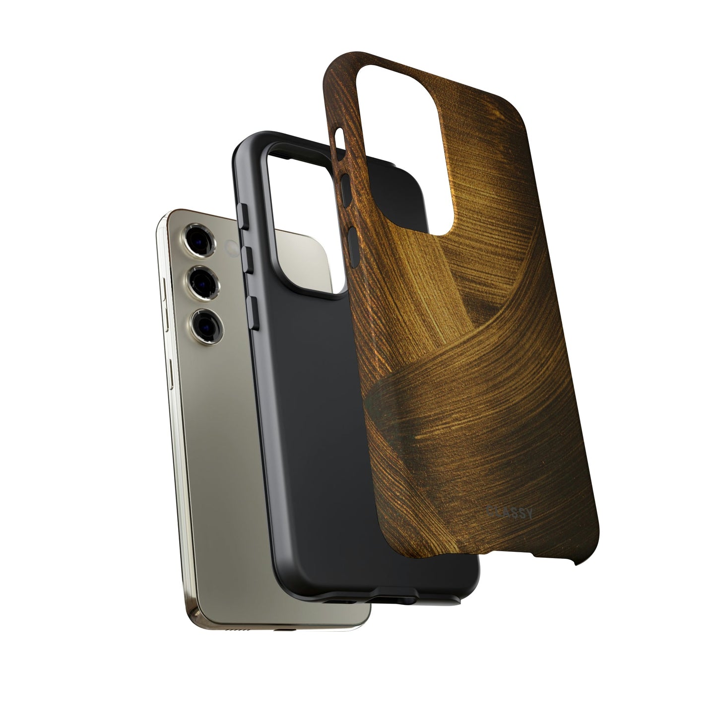 Dark Gold Pattern Tough Case - Classy Cases - Phone Case - Samsung Galaxy S23 - Glossy -