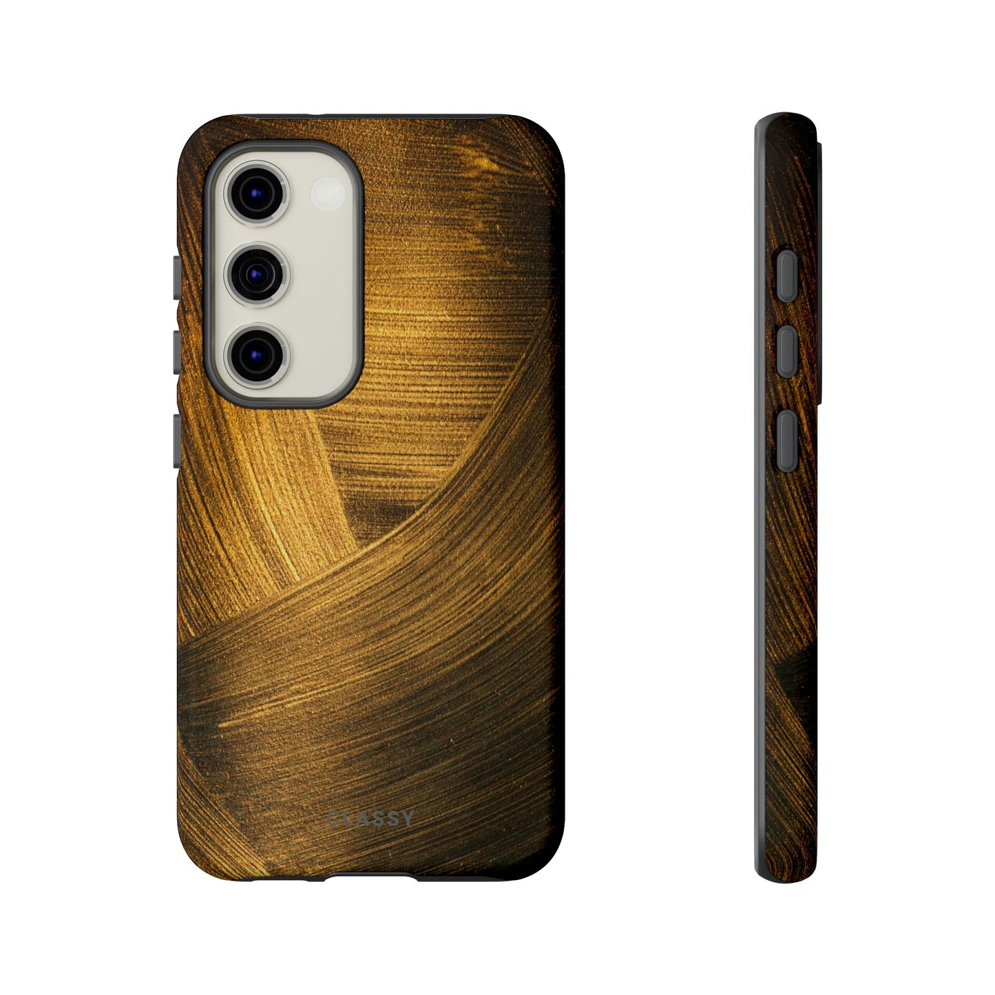 Dark Gold Pattern Tough Case - Classy Cases - Phone Case - Samsung Galaxy S23 - Glossy -