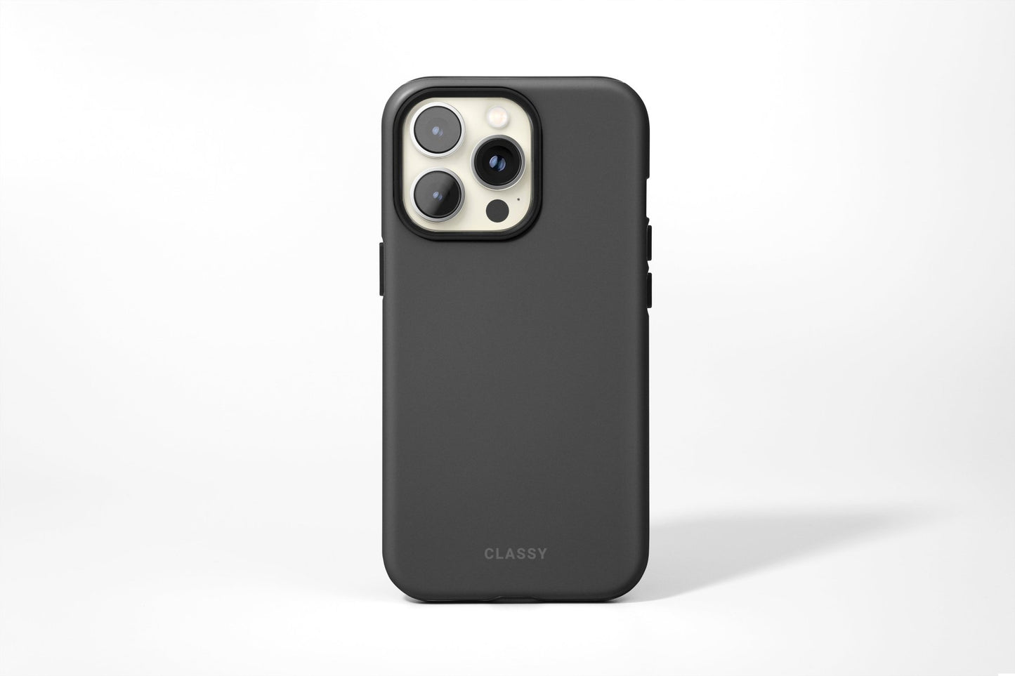 Dark Gray Tough Case - Classy Cases - Phone Case - iPhone 14 - Glossy -