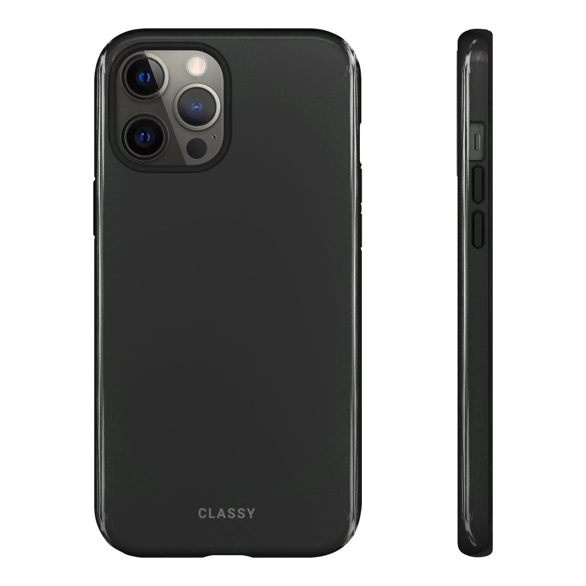 Dark Gray Tough Case - Classy Cases - Phone Case - iPhone 14 - Glossy -