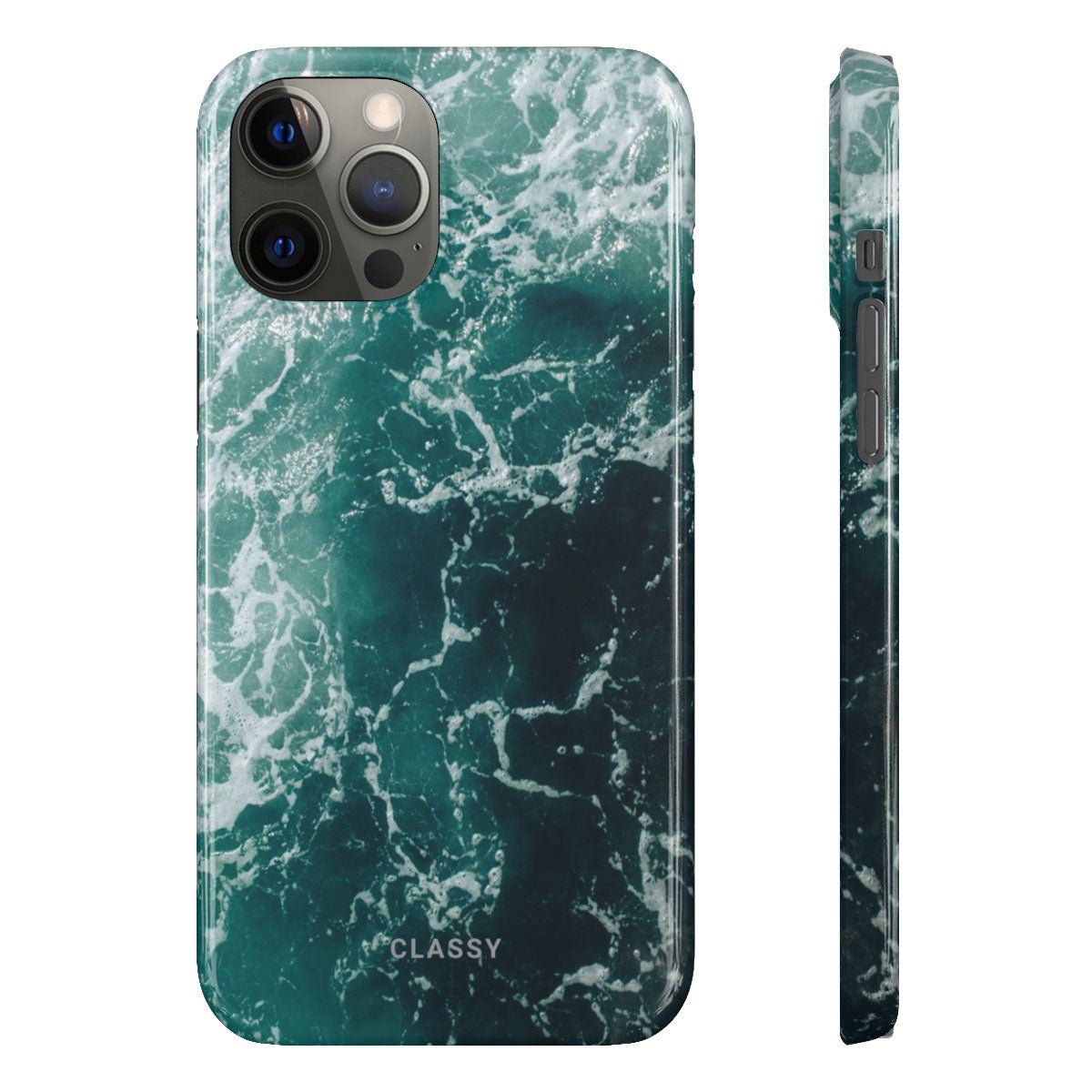 Dark Navy Ocean Snap Case - Classy Cases - Phone Case - iPhone 12 Pro Max - Glossy -