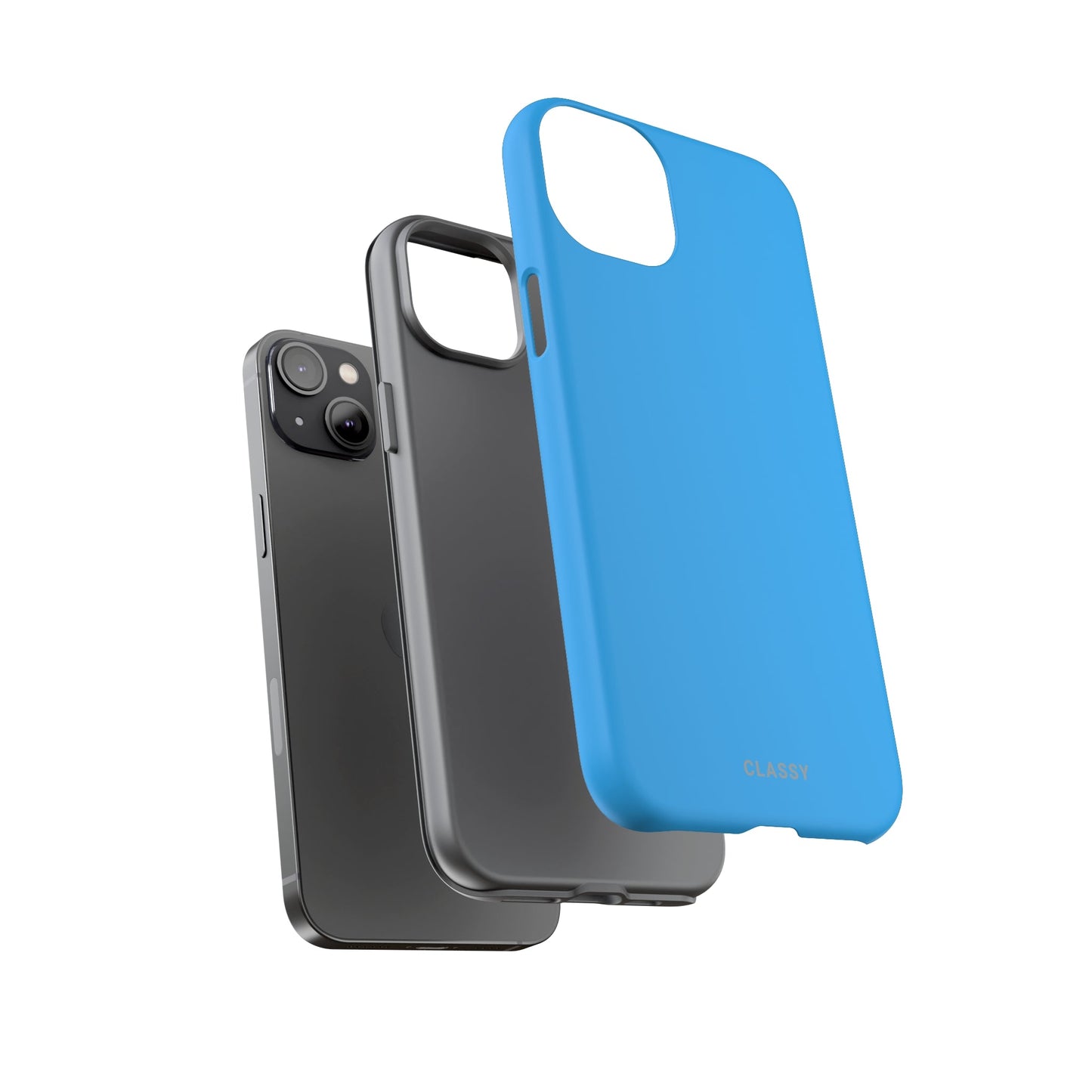 Deep Blue Tough Case - Classy Cases - Phone Case - iPhone 14 - Glossy -