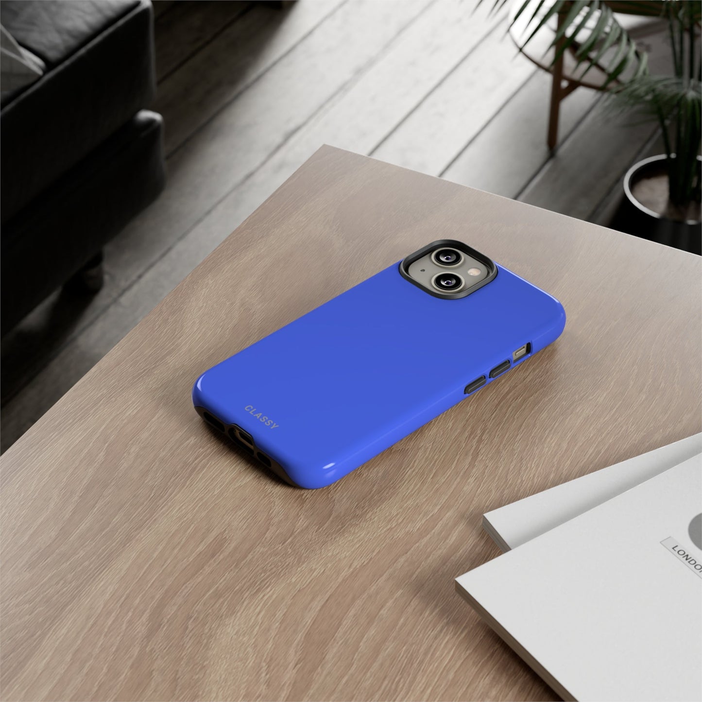 Deep Blue Tough Case - Classy Cases - Phone Case - iPhone 14 - Glossy -