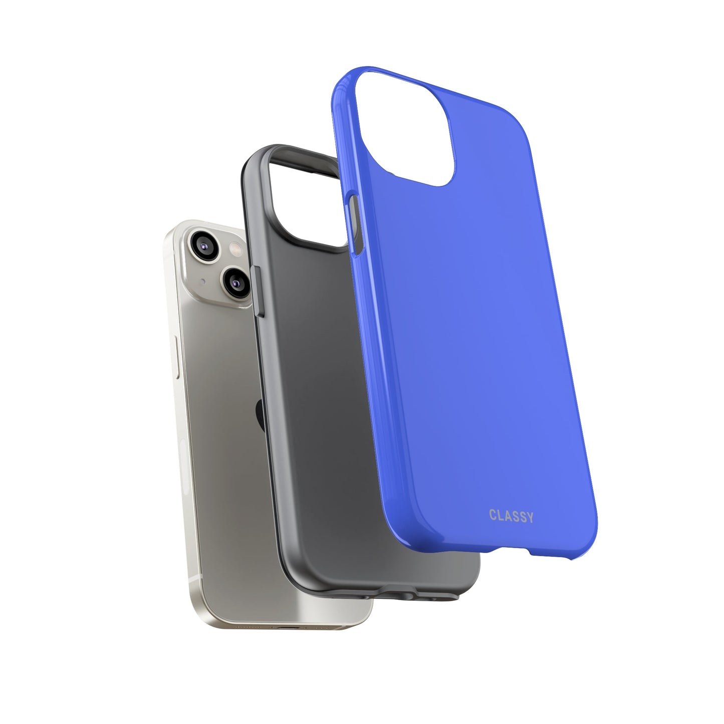 Deep Blue Tough Case - Classy Cases - Phone Case - iPhone 14 - Glossy -