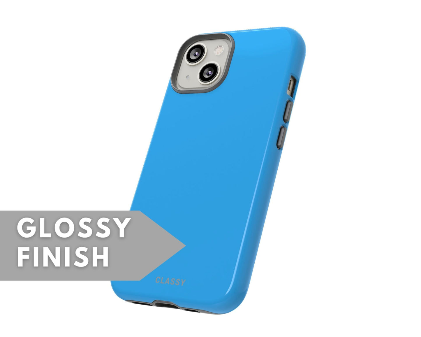 Deep Blue Tough Case - Classy Cases - Phone Case - iPhone 14 - Glossy -