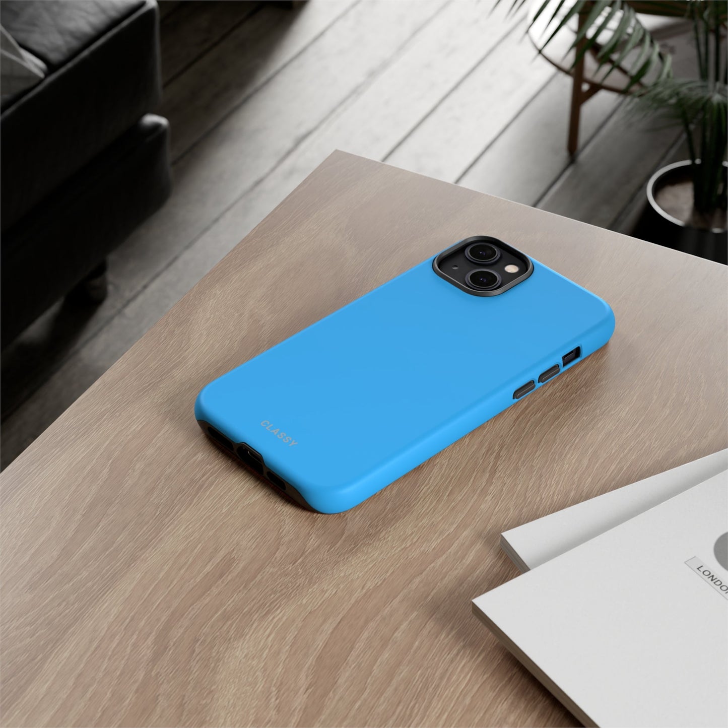 Deep Blue Tough Case - Classy Cases - Phone Case - iPhone 14 - Glossy -