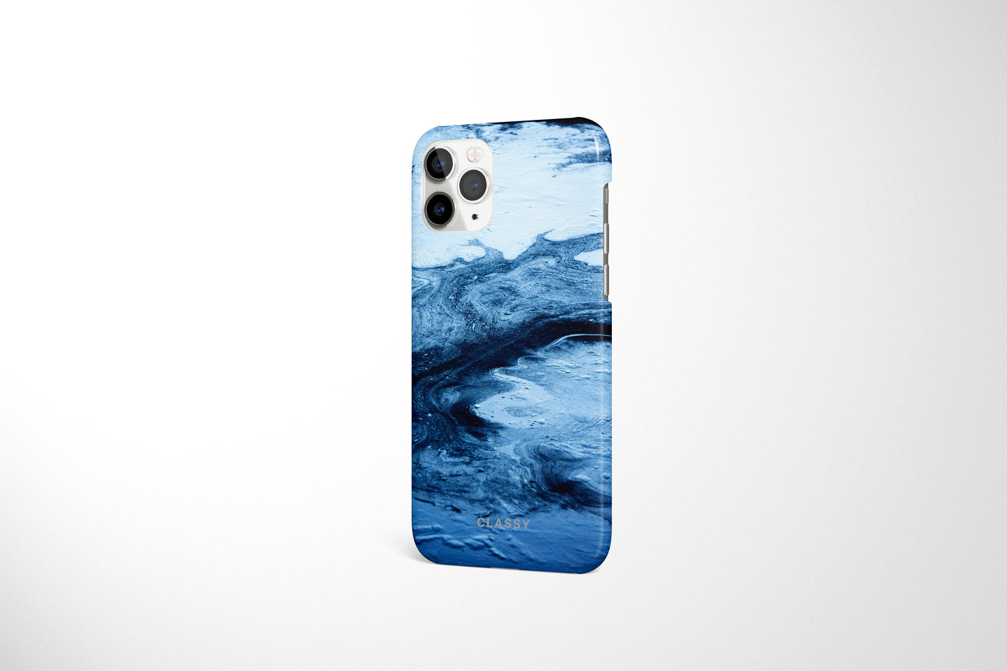 Diverse Blues Marble Snap Case - Classy Cases - Phone Case - iPhone 12 Pro Max - Glossy -