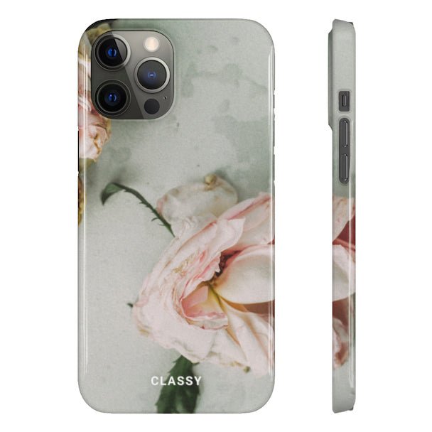 Dropped Rose Snap Case - Classy Cases - Phone Case - iPhone 12 Pro Max - Glossy -