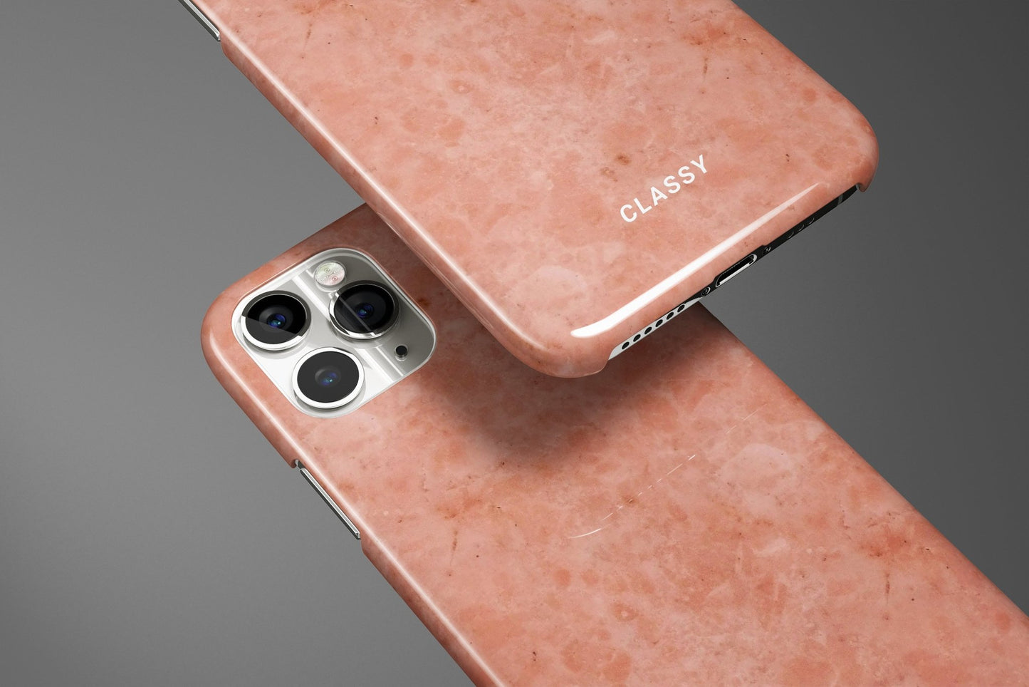 Dusty Rose Marble Snap Case - Classy Cases - Phone Case - iPhone 14 - Glossy -