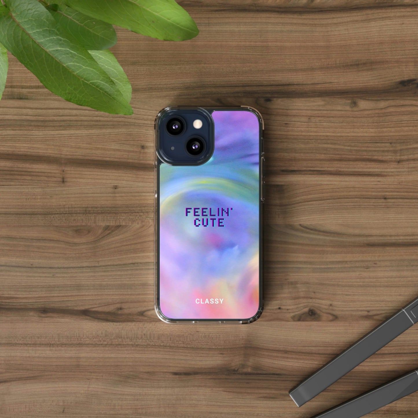 Feelin' Cute LMBTQ Pastel Clear Case - Classy Cases - Phone Case - iPhone 13 Mini - Without gift packaging -
