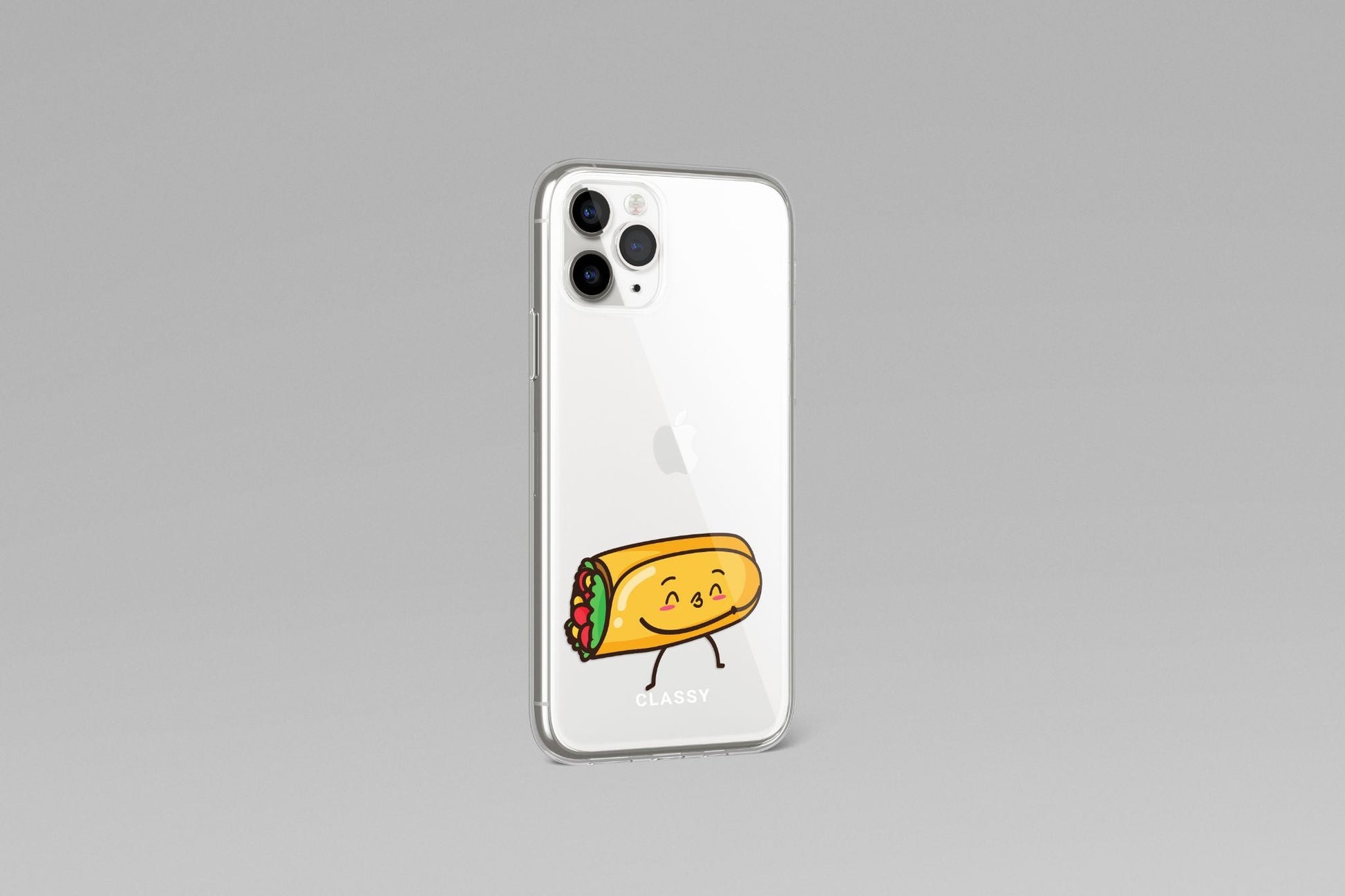 Funky Taco Matching Couple Clear Case - Left - Classy Cases - Phone Case - iPhone 12 Pro Max - With gift packaging -