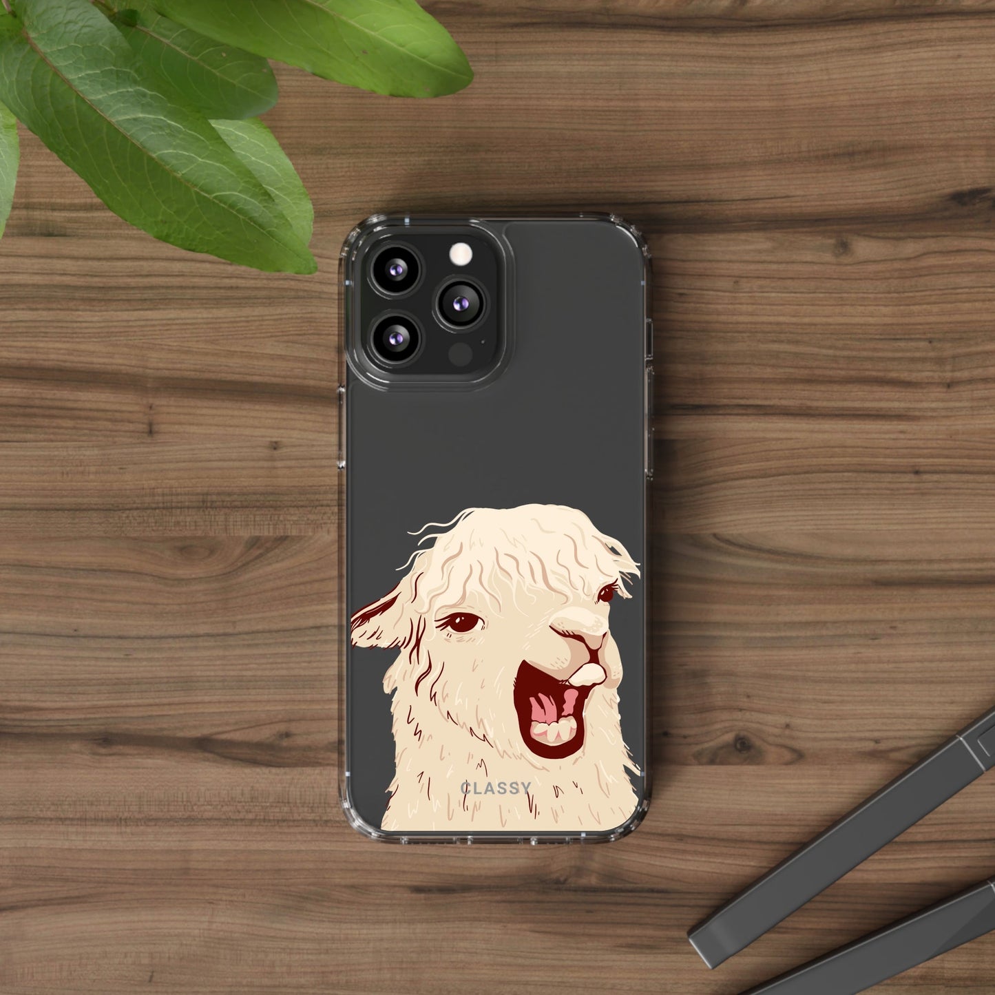Funny Llama Clear Case - Classy Cases - Phone Case - iPhone 12 Pro Max - With gift packaging -