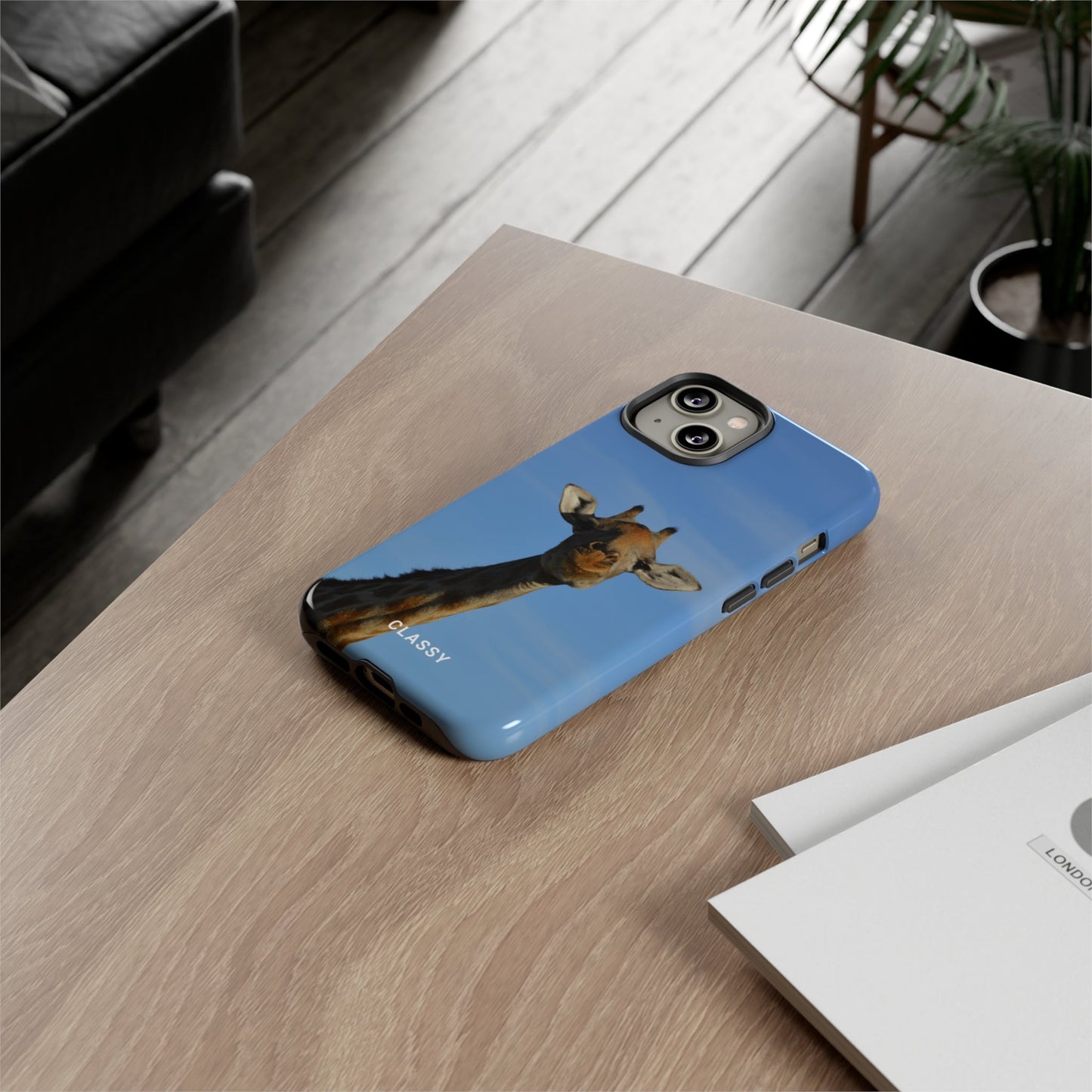 Giraffe Tough Case - Classy Cases - Phone Case - iPhone 14 - Glossy -