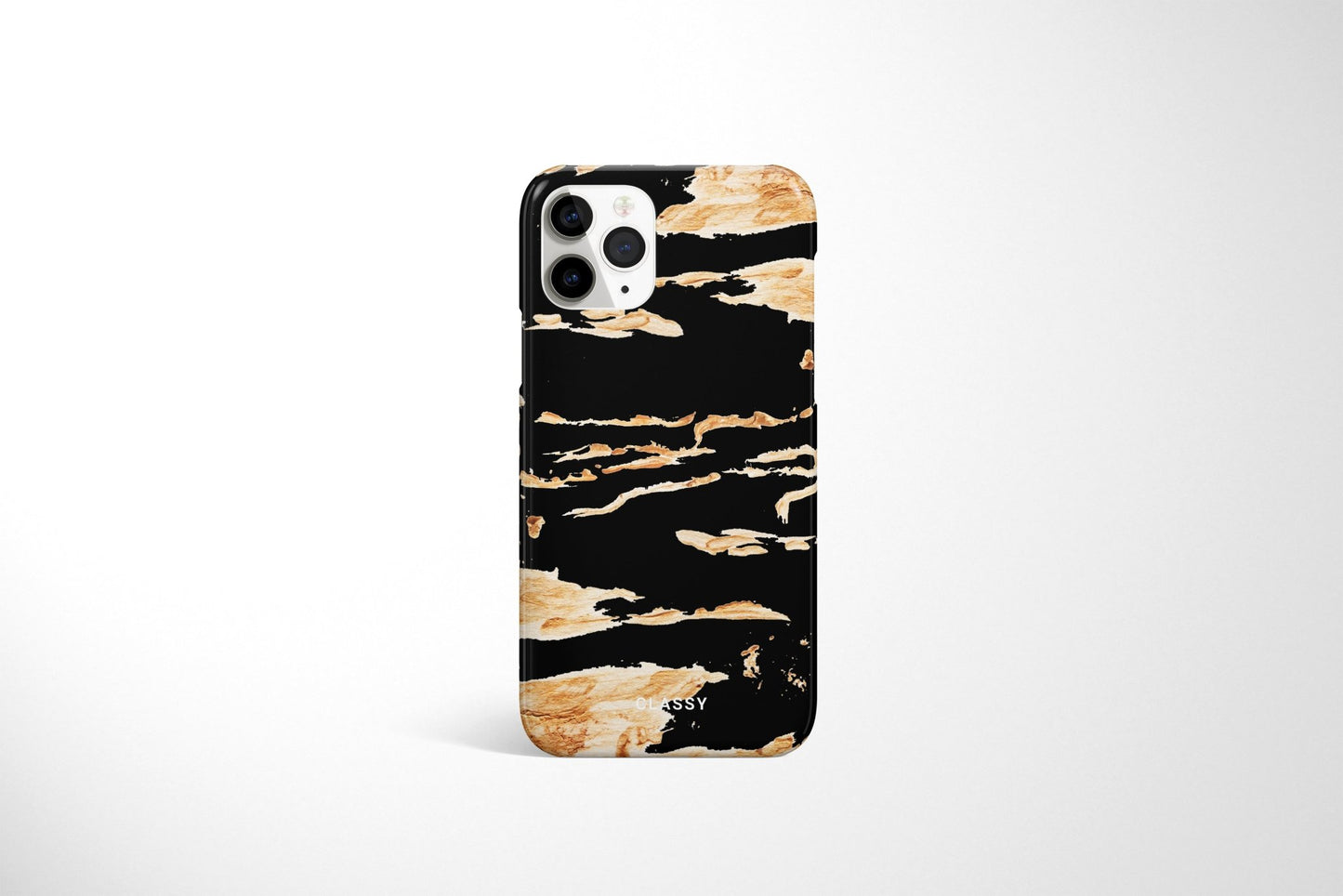 Gold and Black Snap Case - Classy Cases - Phone Case - iPhone 12 Pro Max - Glossy -