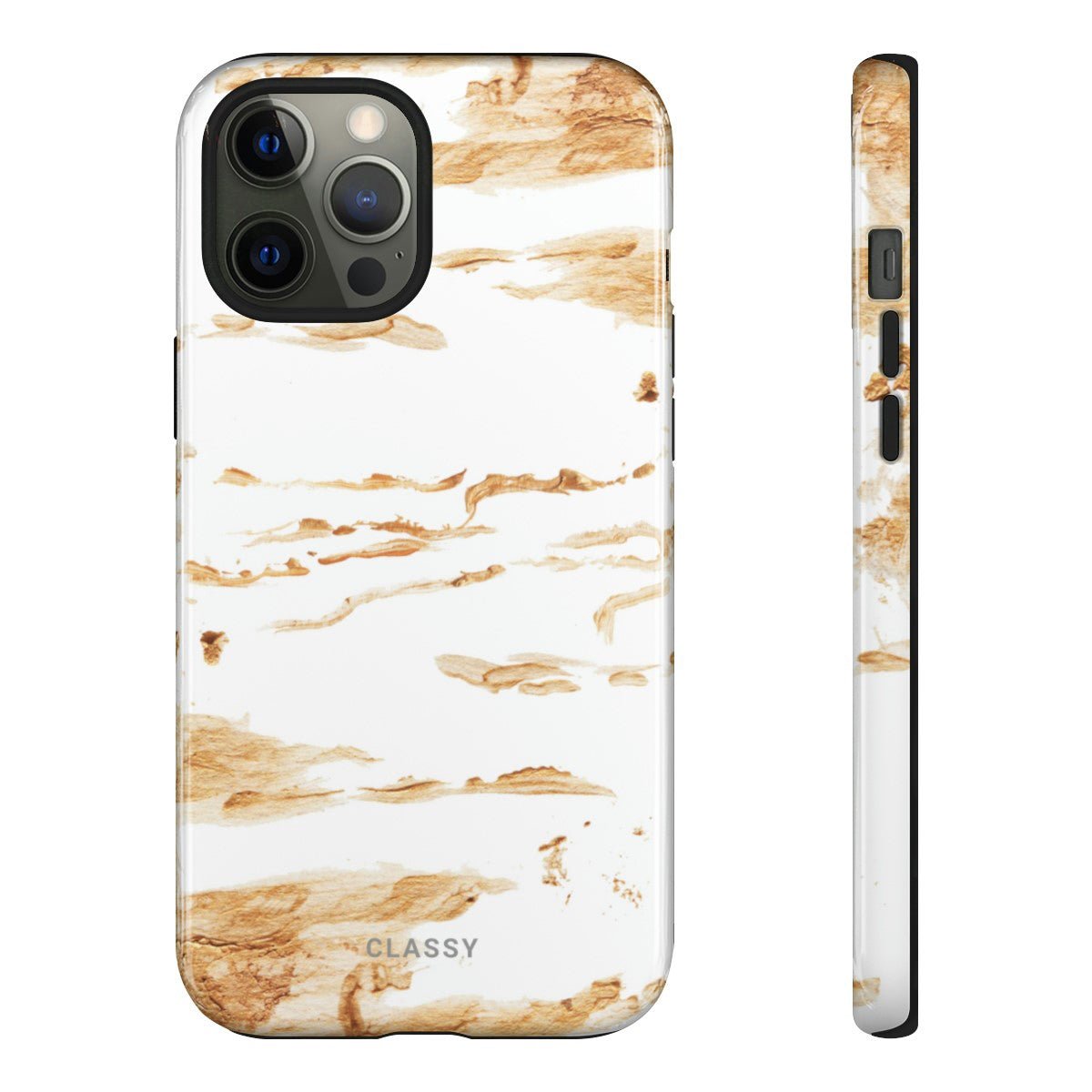 Gold and White Tough Case - Classy Cases