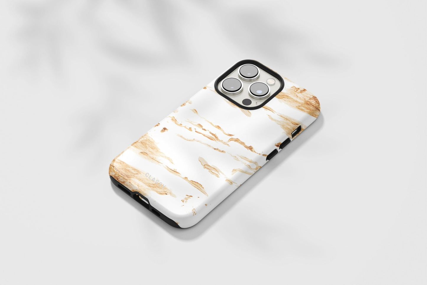 Gold and White Tough Case - Classy Cases