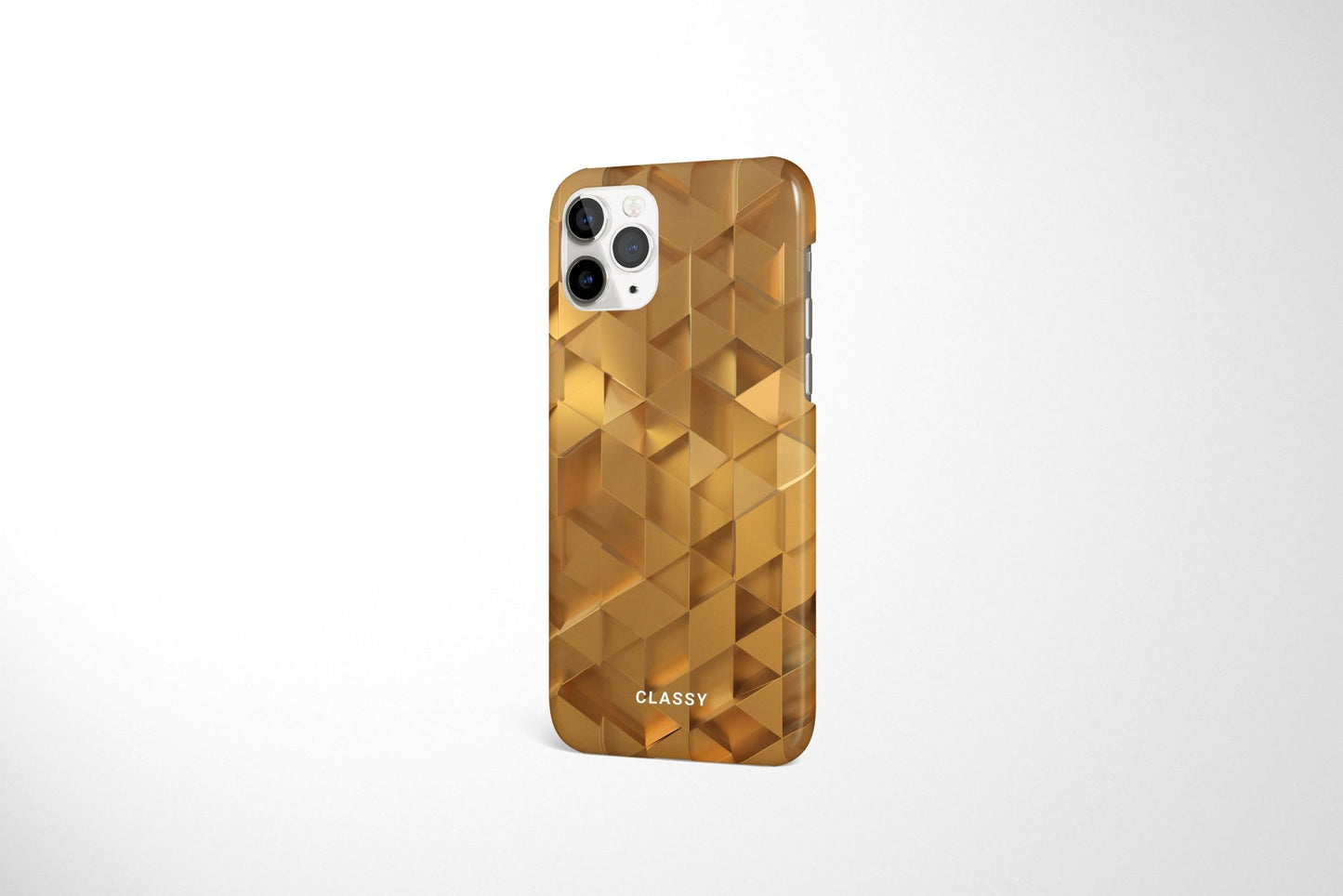 Gold Check Pattern Snap Case - Classy Cases
