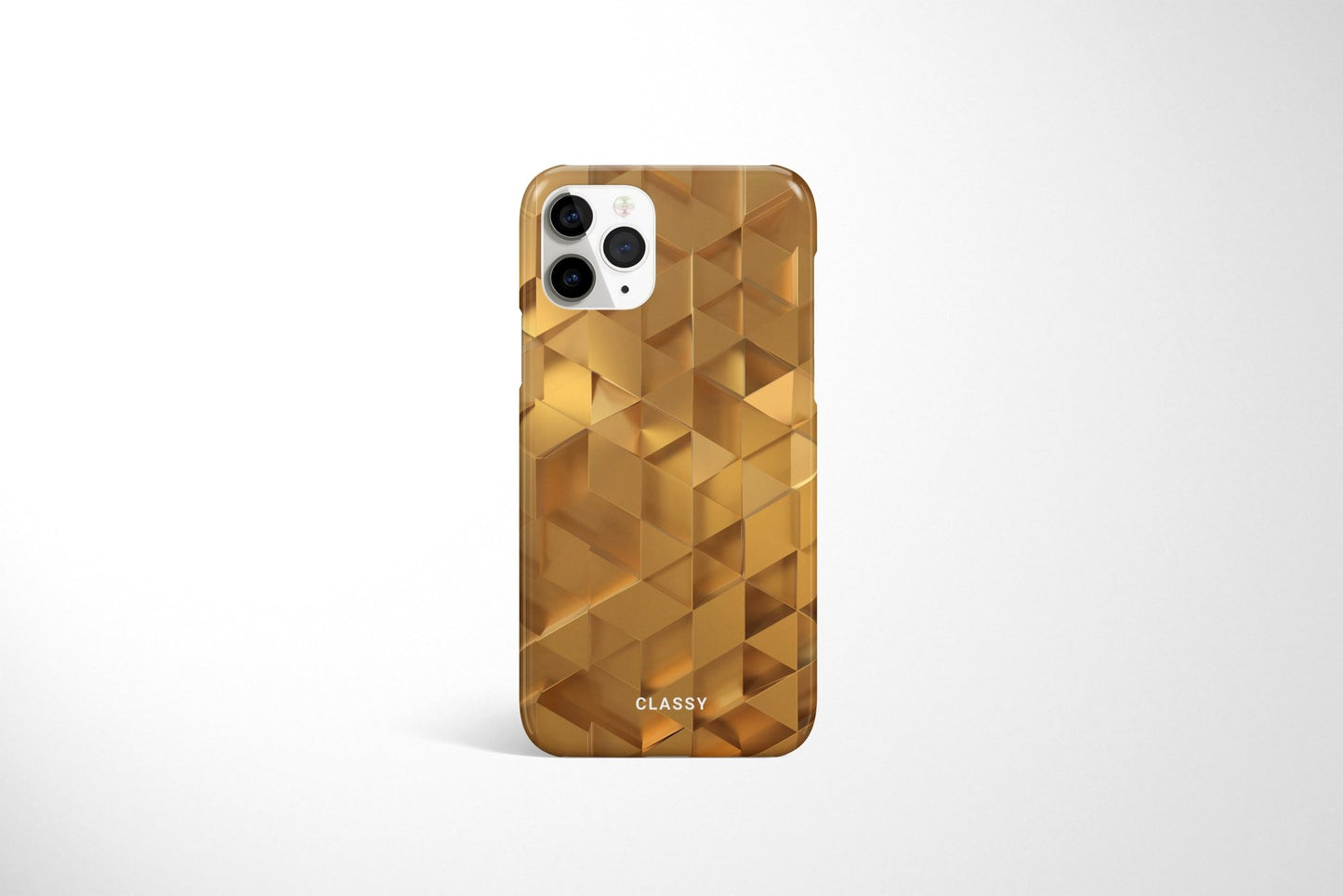 Gold Check Pattern Snap Case - Classy Cases