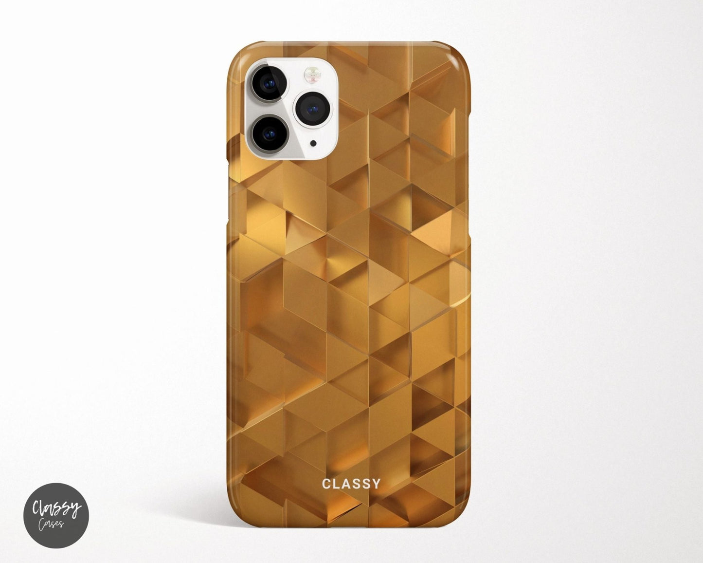 Gold Check Pattern Snap Case - Classy Cases