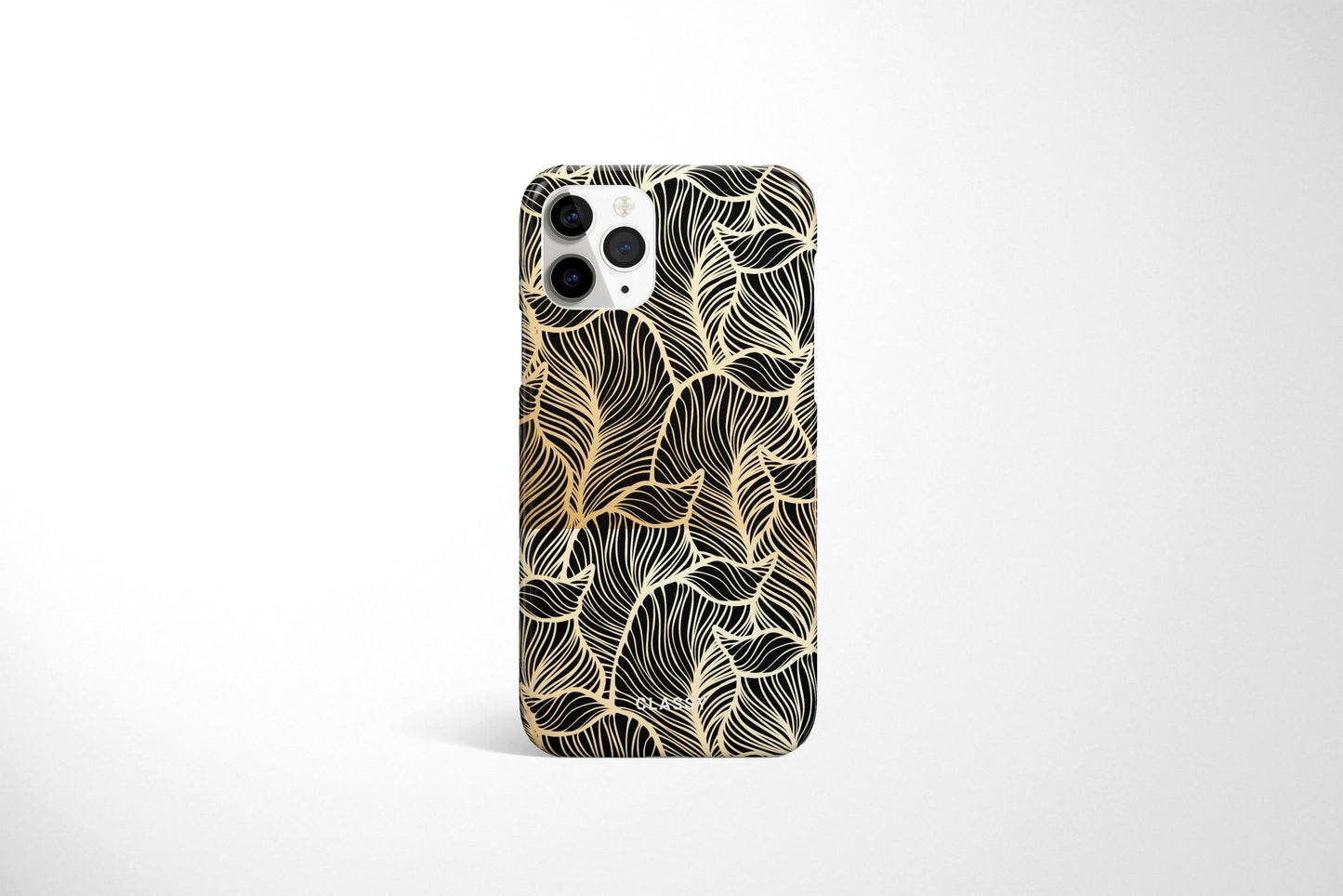 Gold Leaves Pattern Snap Case - Classy Cases - Phone Case - iPhone 12 Pro Max - Glossy -